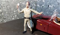 Diorama figuur Directing Traffic 1:24 Amer. diorama AD429