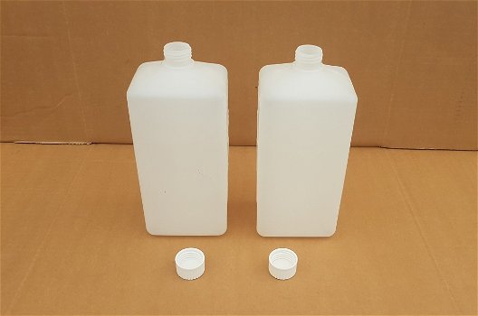 Lege plastic flacons / flesjes met schroefdop - 1000ml - 1