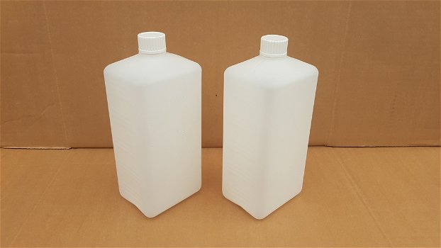 Lege plastic flacons / flesjes met schroefdop - 1000ml - 4
