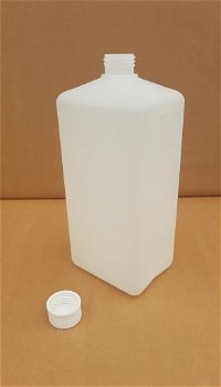 Lege plastic flacons / flesjes met schroefdop - 1000ml - 7