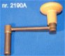 920 - 0 Messing kloksleutel, opwindsleutel maat 2,25 mm. - 5 - Thumbnail