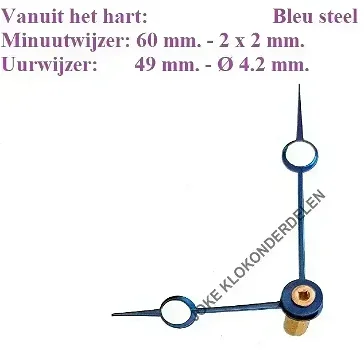 = Brequet wijzers Franse pendule = kwaliteit = 45343 - 0