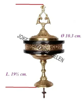 = Klokstel ornament = oud =43819 - 1