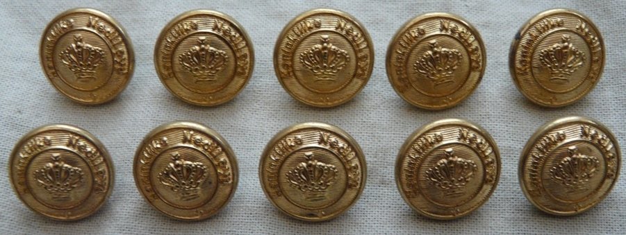 Knopen Lotje, Uniform, Koninklijke Nedlloyd, 16mm, 10 stuks.(Nr.6) - 0