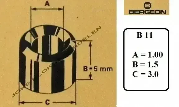 = Bergeon bouchons = B 11 =10 stuks =30965 - 1