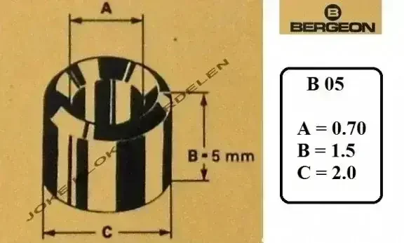 = Bergeon bouchons = B 05 =10 stuks =30962 - 1