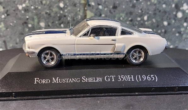 Ford Mustang Shelby GT 1965 wit 1:43 Atlas AT498 - 0