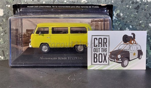 Volkswagen T2 1976 geel 1:43 Atlas AT499 - 3