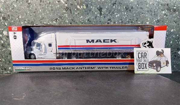Mack Antem with trailer 2018 wit 1/64 Greenlight G298 - 4