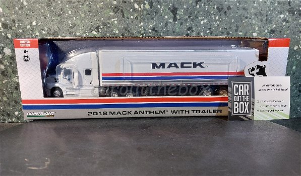 Mack Antem with trailer 2018 wit 1/64 Greenlight G298 - 5