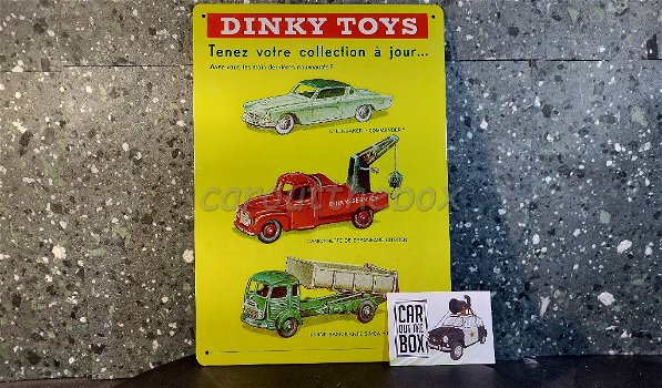 Dinky Toys reclame bord REPRODUKTIE - 1