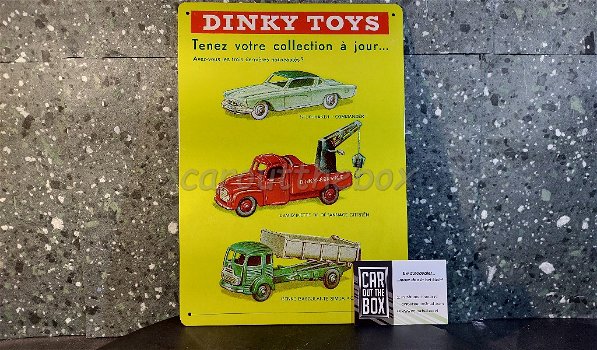 Dinky Toys reclame bord REPRODUKTIE - 2