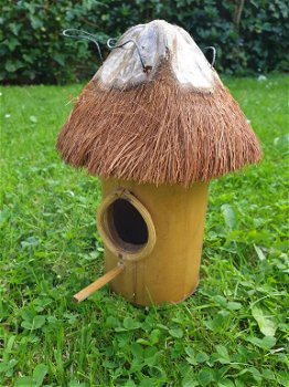 vogelhuis , bamboe , kokosnoot - 0