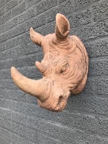 neushoorn , kado , muurdecoratie