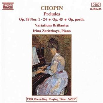 Irina Zaritzkaya - Chopin – Preludes / Variations Brilliantes (CD) - 0