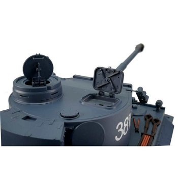 RC tank 1/16 RC Tiger I grey BB+IR 2.4GHz met schietfunctie rook en geluid en IR 1116038181 - 3