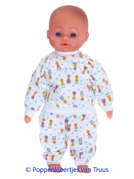 Hema pop 40 cm Pyjama poppetjes/stipjes - 0