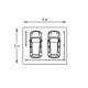 Tuinhuis-Blokhut carport combinatie (S7758): 5064 x 6064mm - 2 - Thumbnail