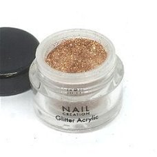 Glitter acryl - Bronze