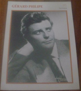 Plaatje Gérard Philipe - 0