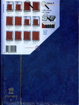 Importa: Insteekalbum Edelweis 8 - Donker blauw - 0