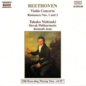 Takako Nishizaki - Beethoven - Slovak Philharmonic, Kenneth Jean – Violin Concerto / Romanc - 0