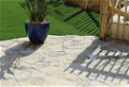 mediterraanse flagstones Bourgogne Geel breukruw - 4 - Thumbnail