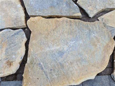 Griekse flagstones Yellow Shards Kwartsiet 3/4 cm dik - 7