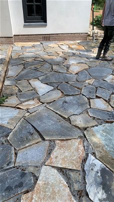 prachtige flagstones Kavala Blue Kwartsiet