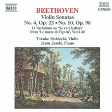 Jenö Jandó - - Beethoven: Violin Sonatas 4 & 10 (CD) Nieuw