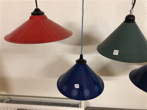 Brocante Hanglampjes in diverse kleuren. - 5
