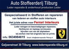 Ferrari interieur stoffeerderij en Leer reparatie Tilburg