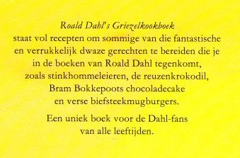 ROALD DAHL'S GRIEZELKOOKBOEK - Roald Dahl - 1