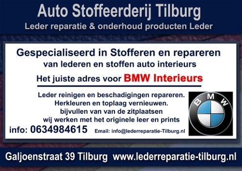 BMW interieur stoffeerderij en Leer reparatie Tilburg - 0