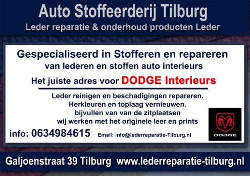 Dodge auto interieur leder reparatie en stoffeerderij Tilburg - 0