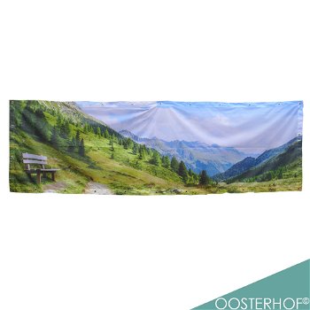 Vlag Banner Oostenrijk Alpen Berglandschap 290 x 87 - 0