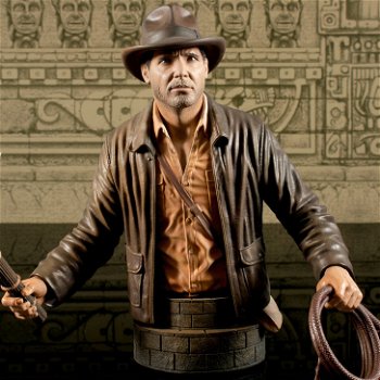 Gentle Giant Indiana Jones Raiders of the Lost Ark Bust Indiana Jones Variant SDCC 2023 Exclusive - 2