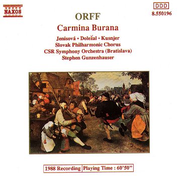 Stephen Gunzenhauser - Orff – Carmina Burana (CD) Nieuw - 0
