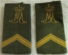 Rang Onderscheiding, GVT, Sergeant KMA, gekleurde uitvoering, KL, jaren'90.(Nr.2)