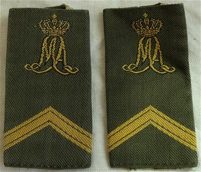 Rang Onderscheiding, GVT, Sergeant KMA, gekleurde uitvoering, KL, jaren'90.(Nr.2) - 1