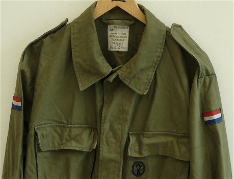 Jas, Gevechts, Uniform, M78, Koninklijke Landmacht, maat: 108, 1988.(Nr.10) - 1