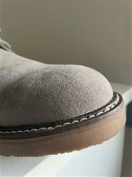 Grijs Suede Veterschoen Heren - 3