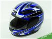 MDS Motor Helm 22R-050057P-038 E11 Robbiano Design Blauw - 3 - Thumbnail