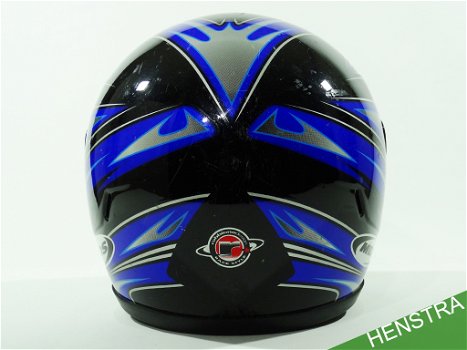 MDS Motor Helm 22R-050057P-038 E11 Robbiano Design Blauw - 5