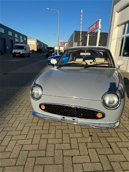 462 Hele mooie Lapisgrijze Nissan Figaro met nieuw dak - 2