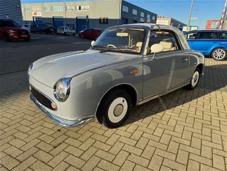 462 Hele mooie Lapisgrijze Nissan Figaro met nieuw dak - 3