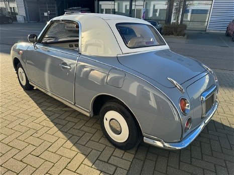 462 Hele mooie Lapisgrijze Nissan Figaro met nieuw dak - 4