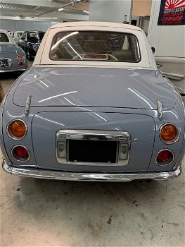 462 Hele mooie Lapisgrijze Nissan Figaro met nieuw dak - 5