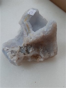 Chalcedoon met kristallen (blauw) - 1