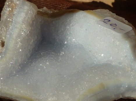 Chalcedoon met kristallen (blauw) - 5